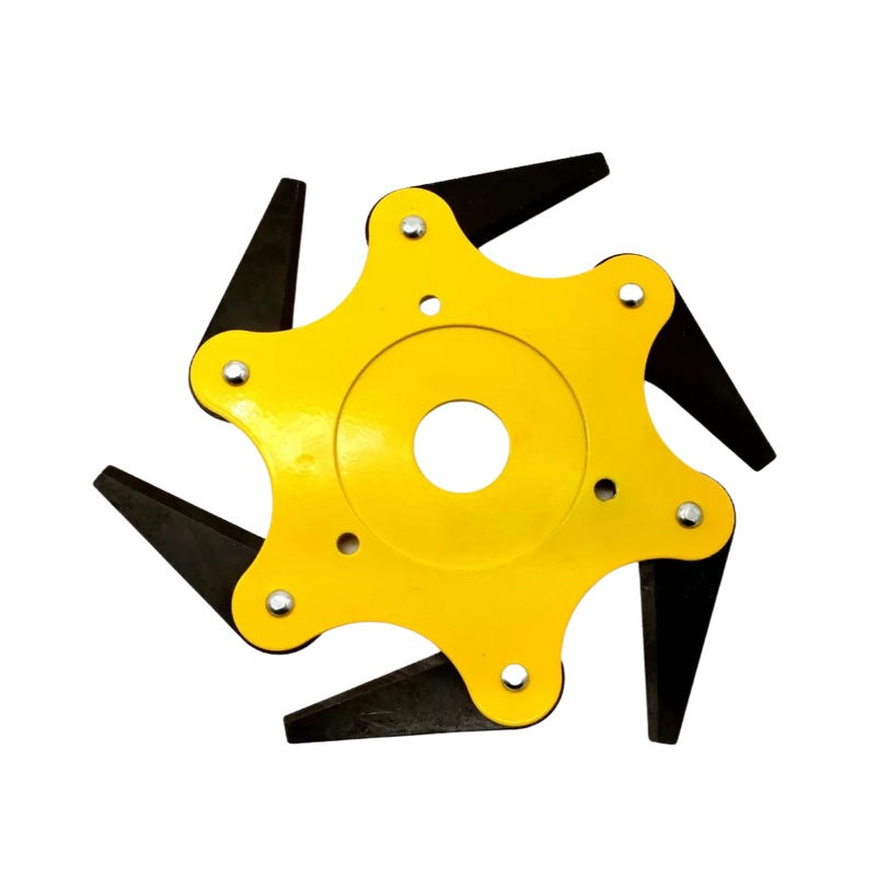 Robust trimmer head with 6 steel blades – TrimmBlade