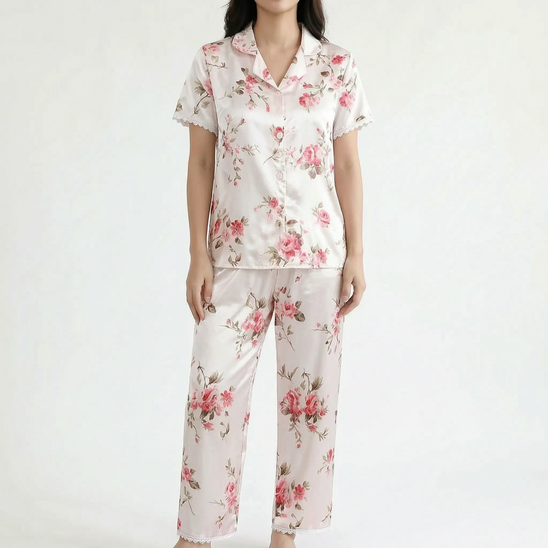 Button Up Pyjama Set - Marguerite