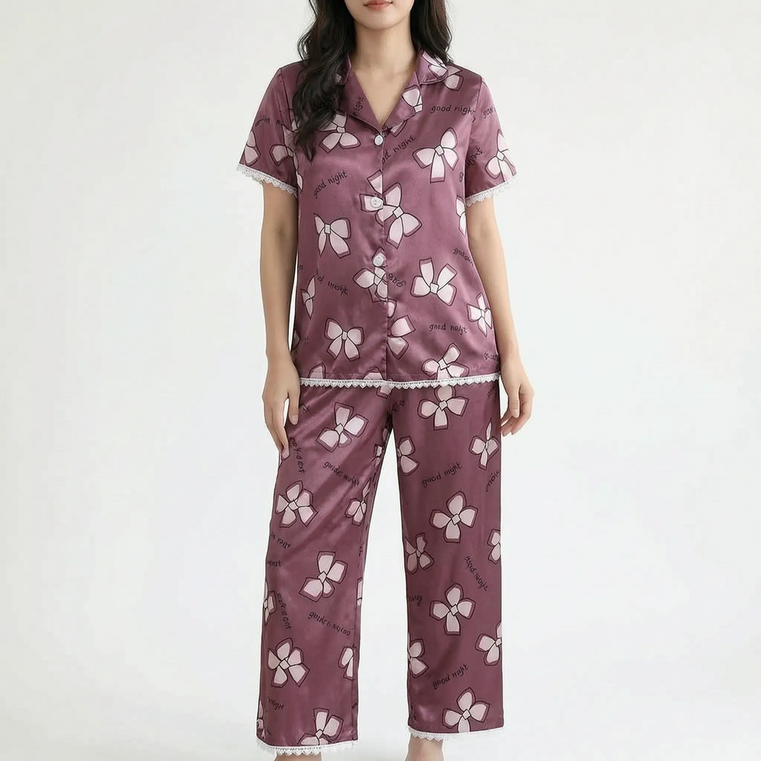 Button Up Pyjama Set - Marguerite