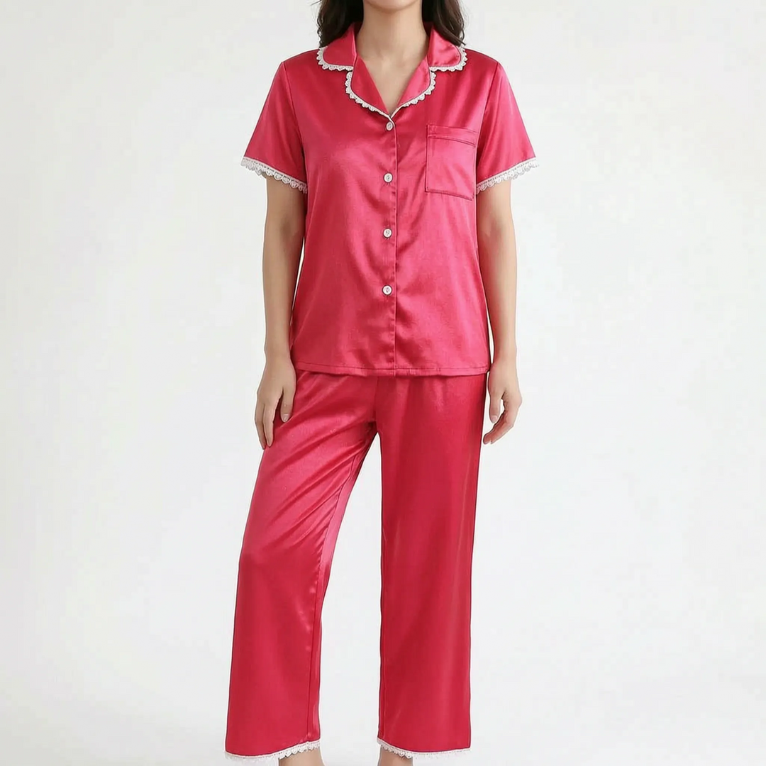 Button Up Pyjama Set - Marguerite