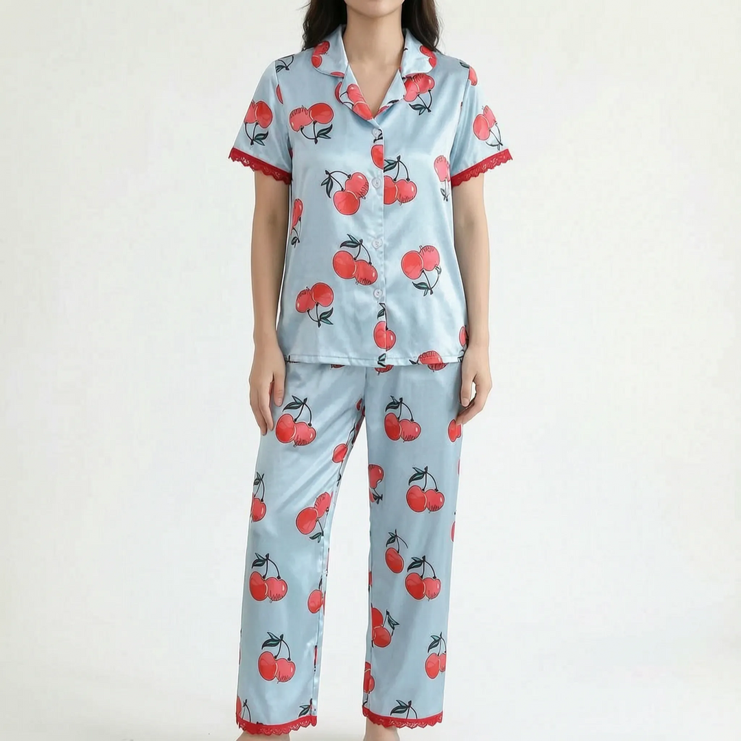 Button Up Pyjama Set - Marguerite