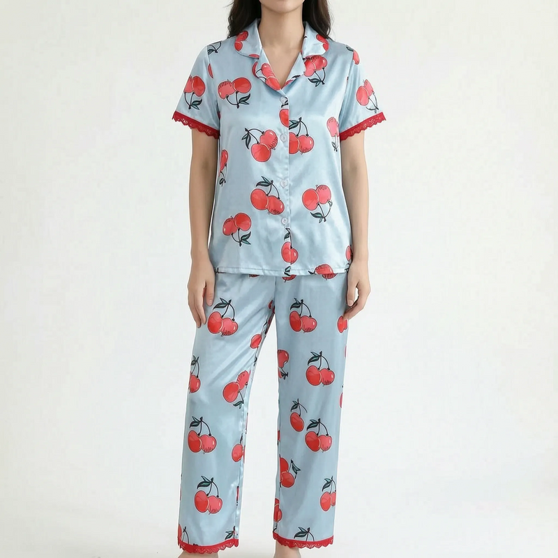 Button Up Pyjama Set - Marguerite