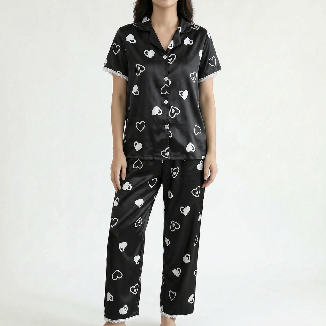 Button Up Pyjama Set - Marguerite