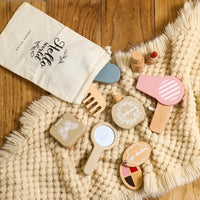Wooden hairdressing and face-painting set for children – BeautySpa