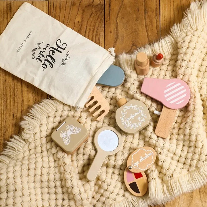 Wooden hairdressing and face-painting set for children – BeautySpa