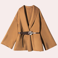 Wool Women's Jacket with Belt – Elvira