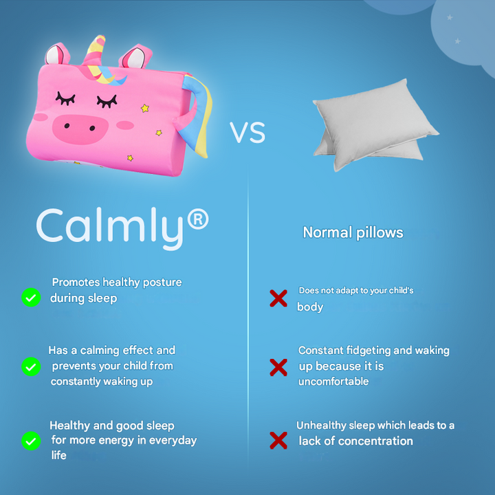Children's neck pillow with ergonomic support – available in animal designs