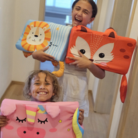 Children's neck pillow with ergonomic support – available in animal designs