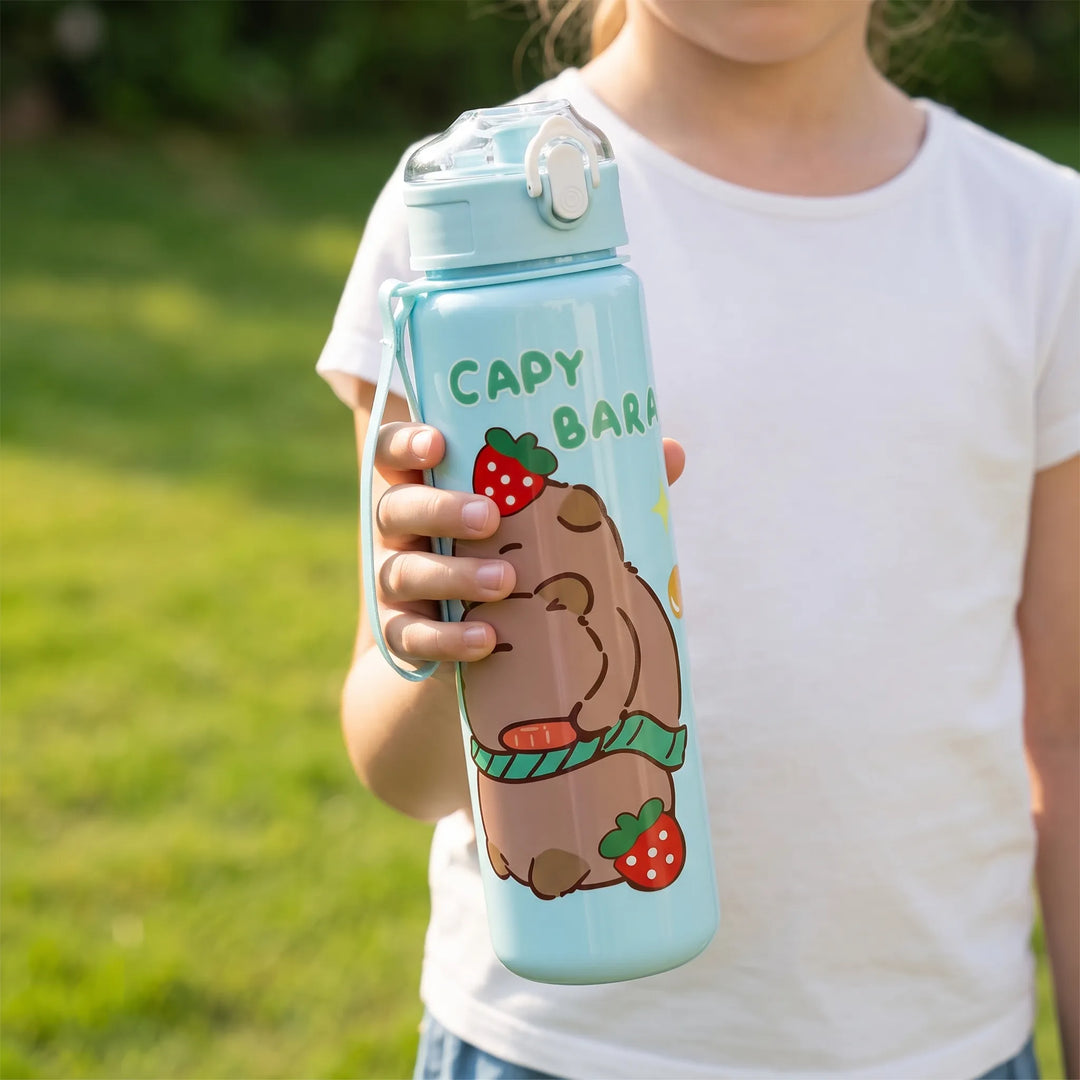 Capybara Printed Children's Water Bottle - Capyflow