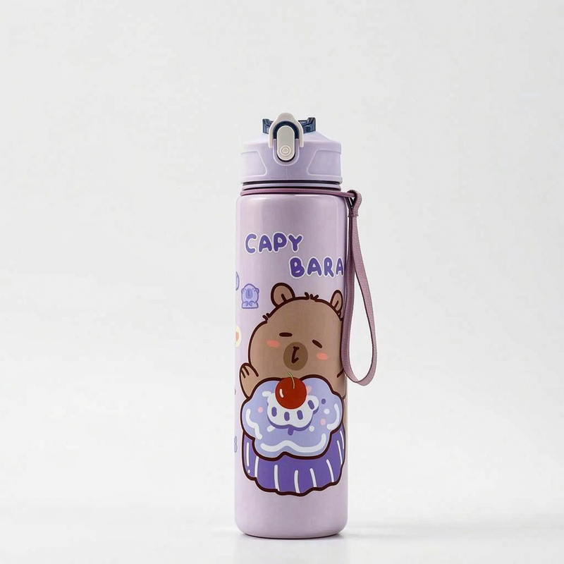 Capybara Printed Children's Water Bottle - Capyflow