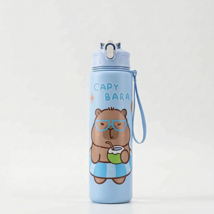 Capybara Printed Children's Water Bottle - Capyflow