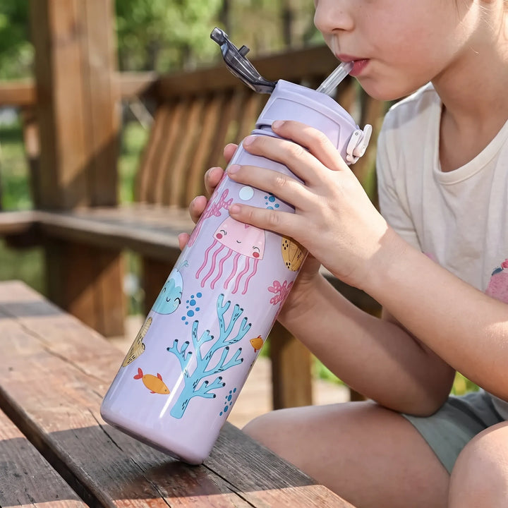 Cartoon Print Reusable Drinks Bottle - Sipify