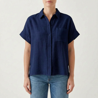 Casual Button-Down Shirt -  Kelley