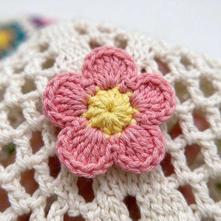 Casual Crochet Tote Bag - Florinta