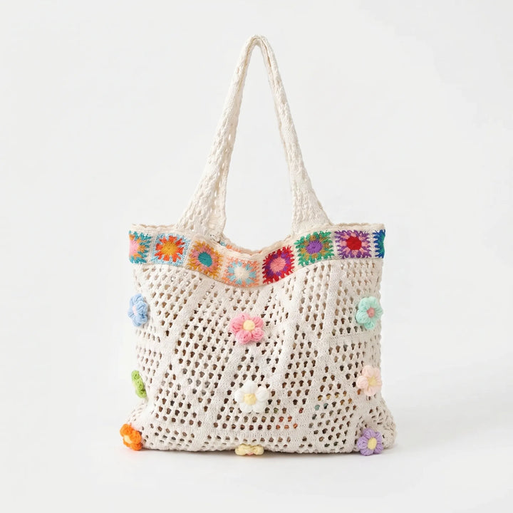 Casual Crochet Tote Bag - Florinta