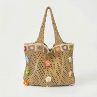 Casual Crochet Tote Bag - Florinta