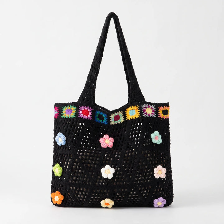 Casual Crochet Tote Bag - Florinta