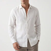 Casual Long-Sleeve Button-Up Shirt -  Bruce