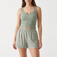 Casual Sleeveless Pyjama Short Set - Cynthia