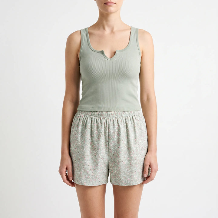 Casual Sleeveless Pyjama Short Set - Cynthia