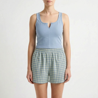 Casual Sleeveless Pyjama Short Set - Cynthia