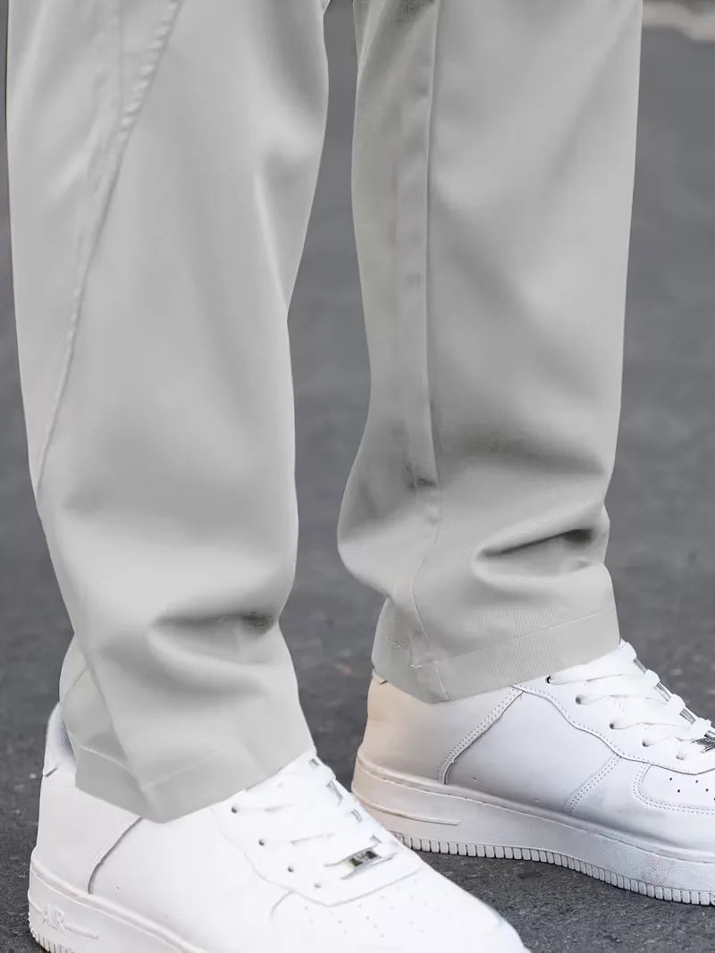 Casual Straight Leg Mens Cargo Trousers - Perry