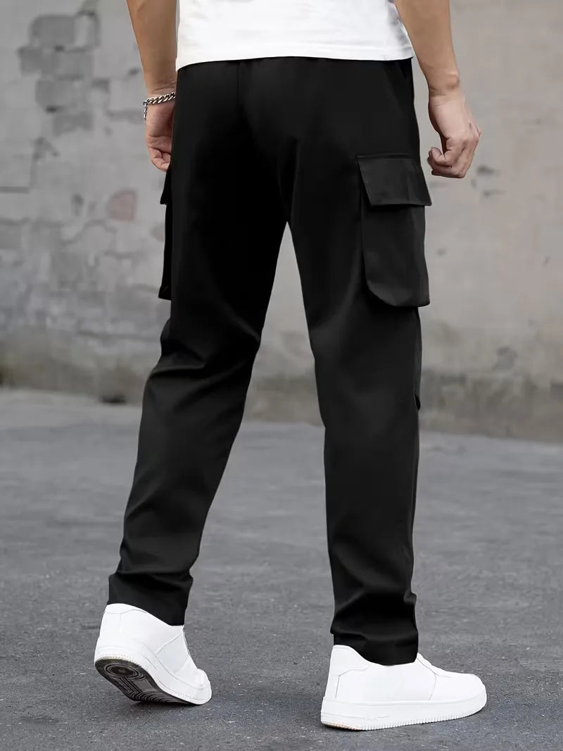 Casual Straight Leg Mens Cargo Trousers - Perry