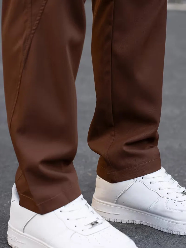 Casual Straight Leg Mens Cargo Trousers - Perry