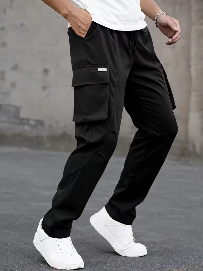 Casual Straight Leg Mens Cargo Trousers - Perry