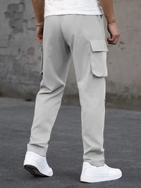 Casual Straight Leg Mens Cargo Trousers - Perry