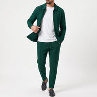 Casual Waffle Textured Mens Tracksuit Set - Nicholas
