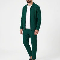 Casual Waffle Textured Mens Tracksuit Set - Nicholas