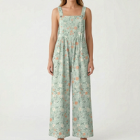 Casual Wide-Leg Floral Jumpsuit - Jessica