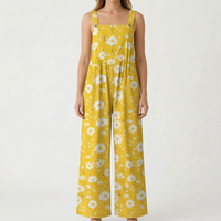 Casual Wide-Leg Floral Jumpsuit - Jessica