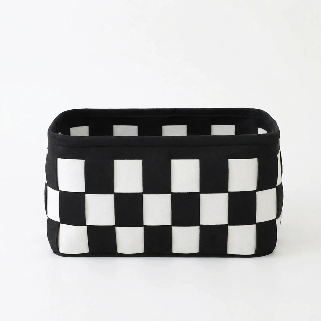Checkerboard Pattern Rectangular Basket - Chexal