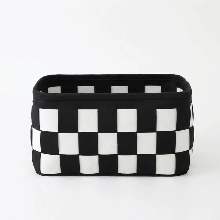 Checkerboard Pattern Rectangular Basket - Chexal