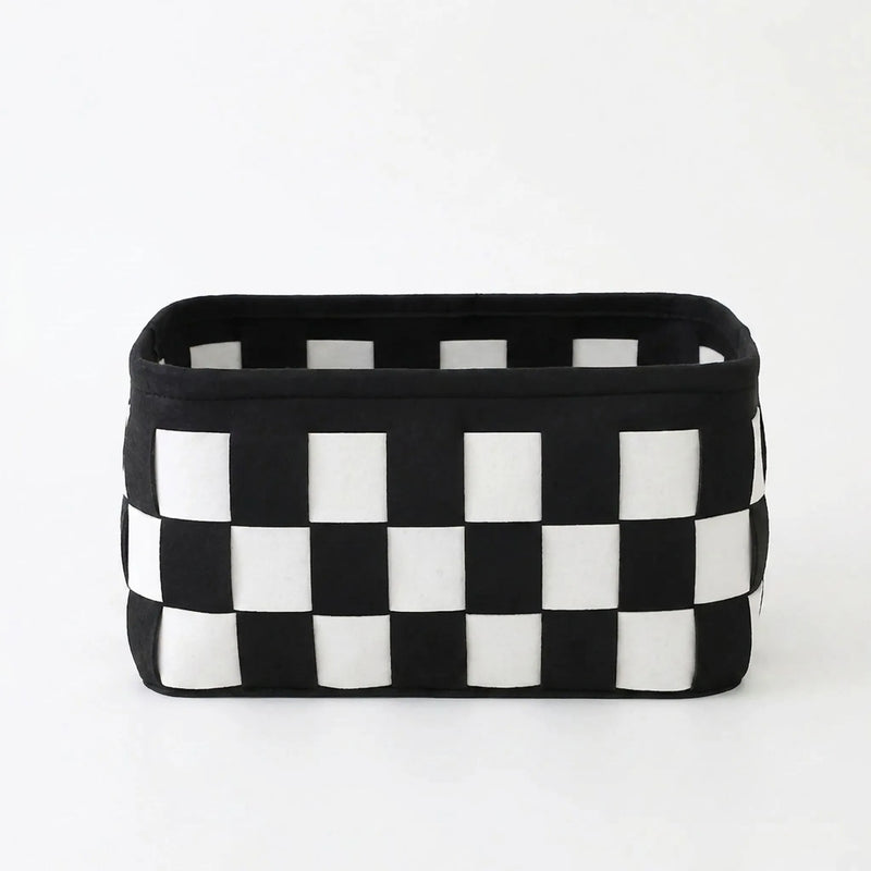 Checkerboard Pattern Rectangular Basket - Chexal