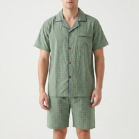 Chequered Men's Pyjama Short Set - Daniel