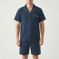 Chequered Men's Pyjama Short Set - Daniel