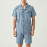 Chequered Men's Pyjama Short Set - Daniel