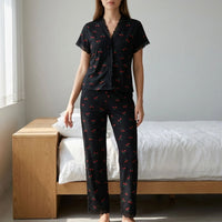 Cherry Print Pyjama Set - Tammy