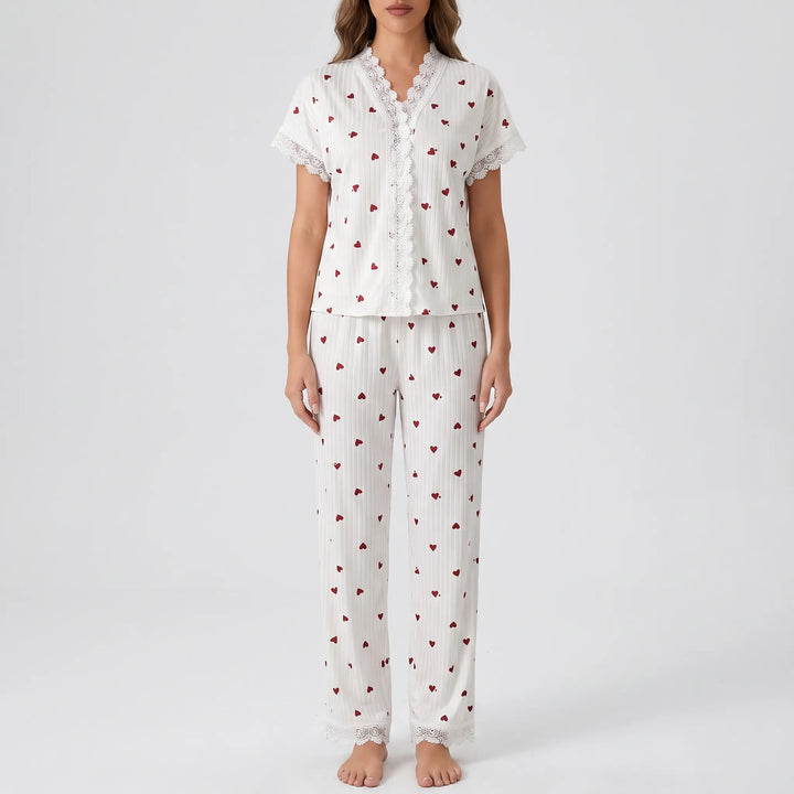 Cherry Print Pyjama Set - Tammy