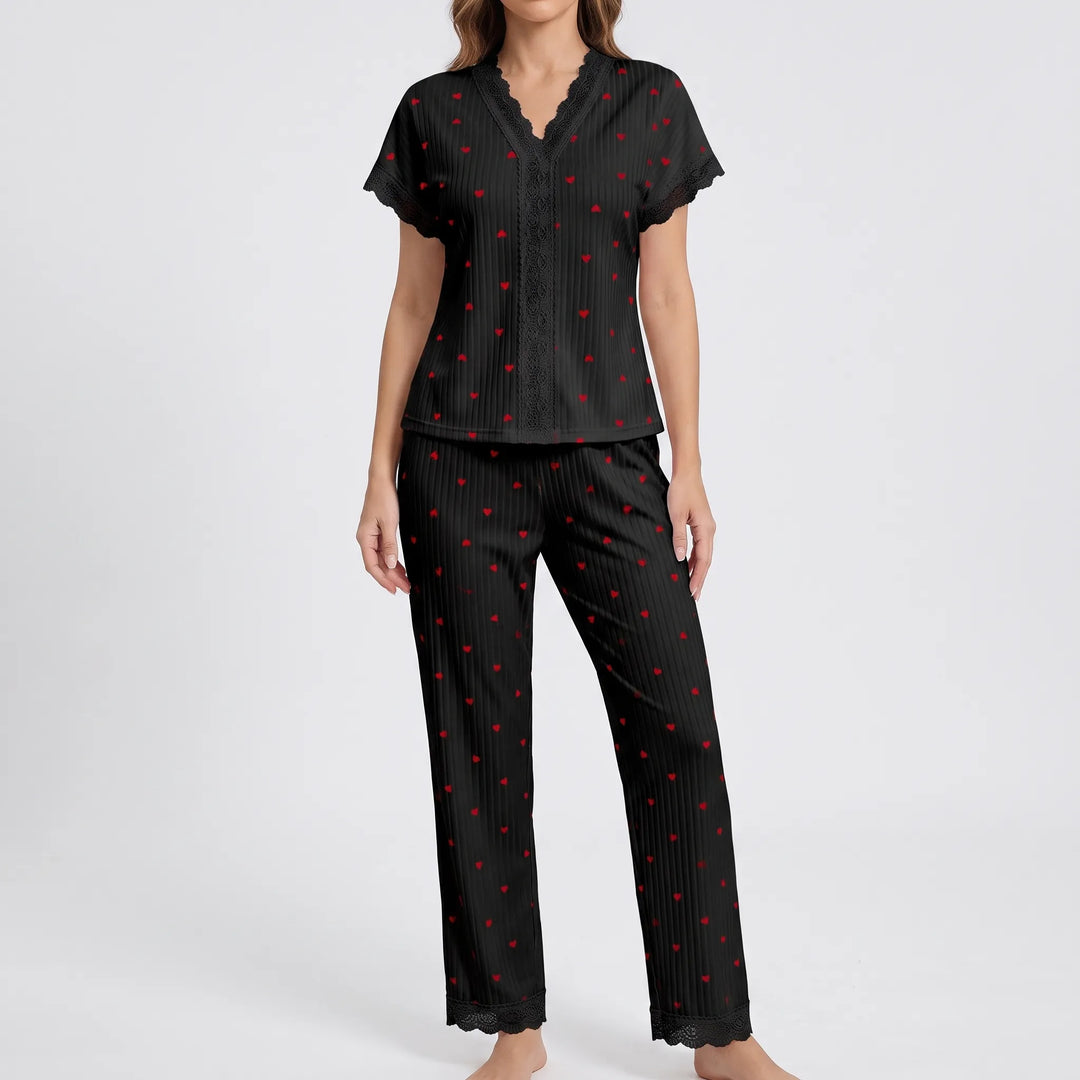 Cherry Print Pyjama Set - Tammy