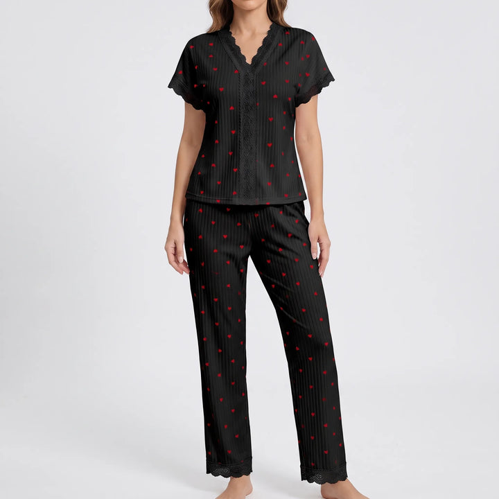 Cherry Print Pyjama Set - Tammy