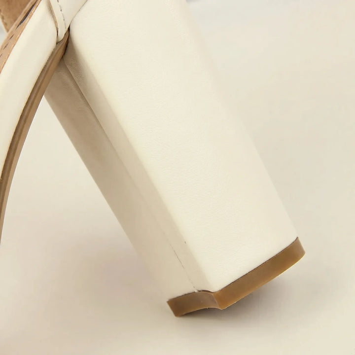 Chunky Heeled Sandals For Weddings - Gloria