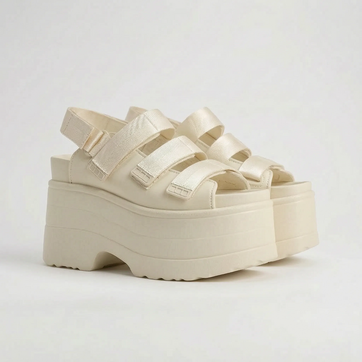 Chunky Platform Sandals - Ruby