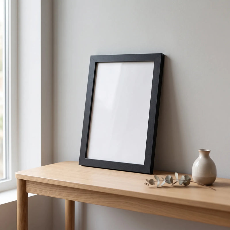 Classic Black Rectangular Photo Frame - Pictoline