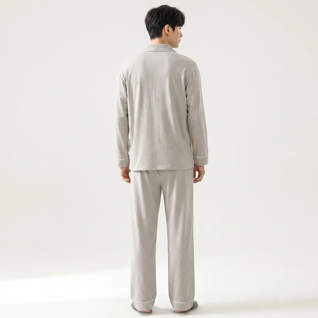 Classic Button-Down Mens Pyjama Set - Philip