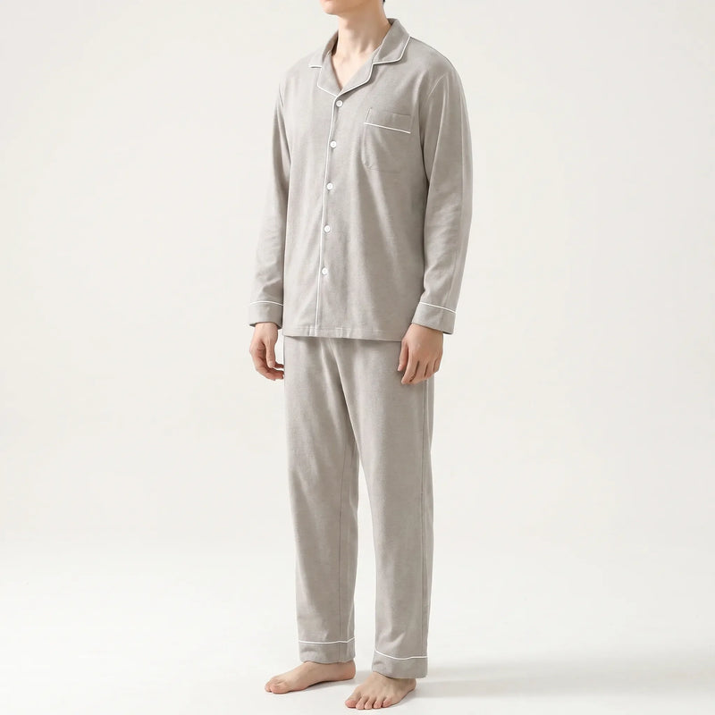 Classic Button-Down Mens Pyjama Set - Philip