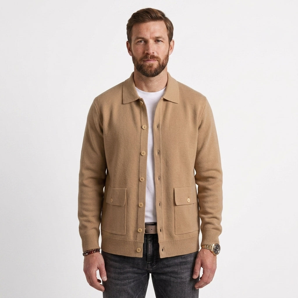 Classic Button-Front Casual Jacket - Sean
